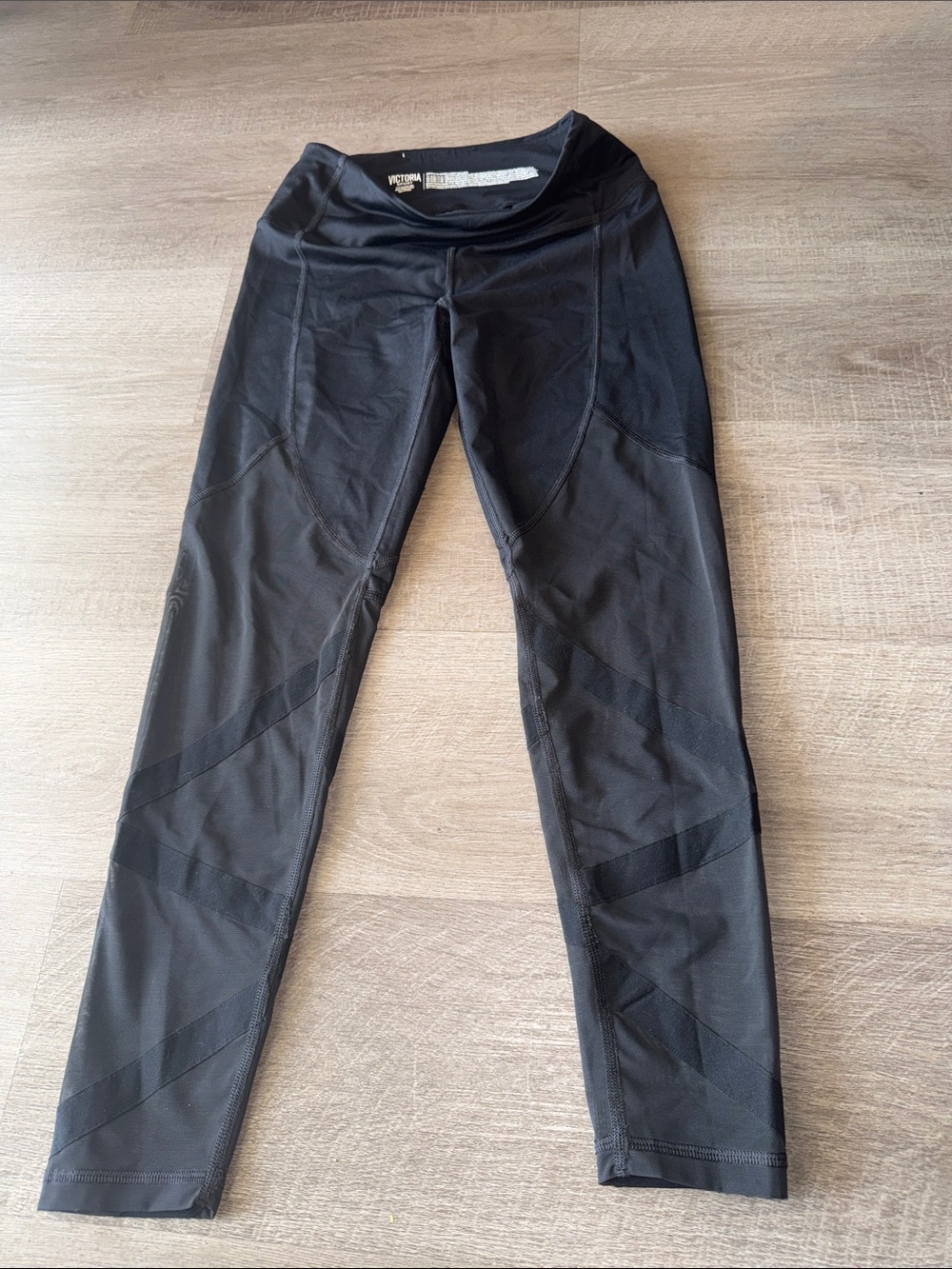 Victoria's Secret Sport Knockout Mesh Tight Leggings Small Black